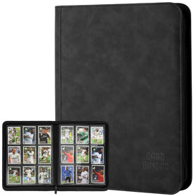 Arkeiliy trading card binder outer cover shows premium PU leather for durable protection.