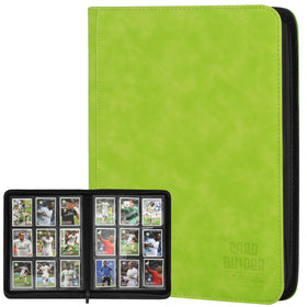 Arkeiliy trading card binder outside cover with premium PU leather finish for durability.