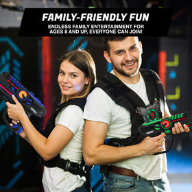 ArmoGear Laser Tag Guns machine gun mode for high-energy battles