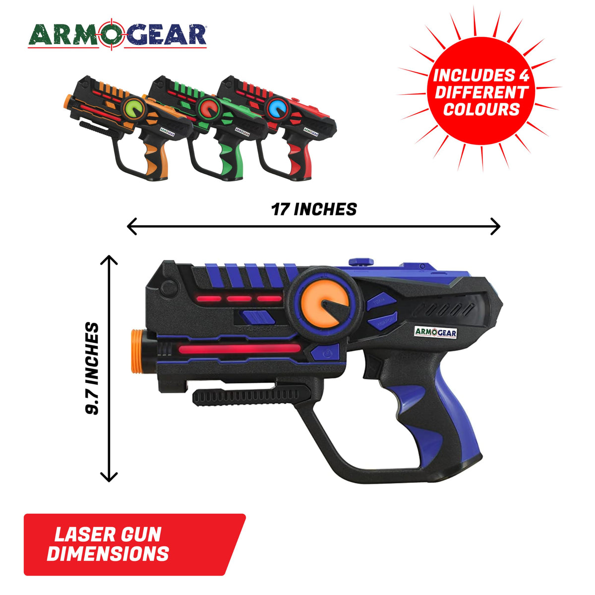 ArmoGear Laser Tag Guns shotgun mode for close-quarters action
