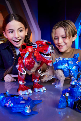 Collectible Armorsaurs pilots and Ajax for extended play.