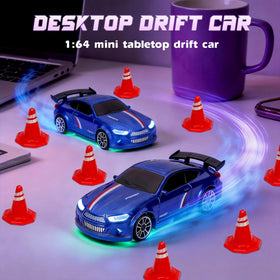 Arnbz mini drift car LED lighting in action during dusk
