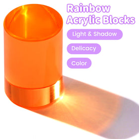 Arnbz rainbow blocks support open-ended building and early math play.