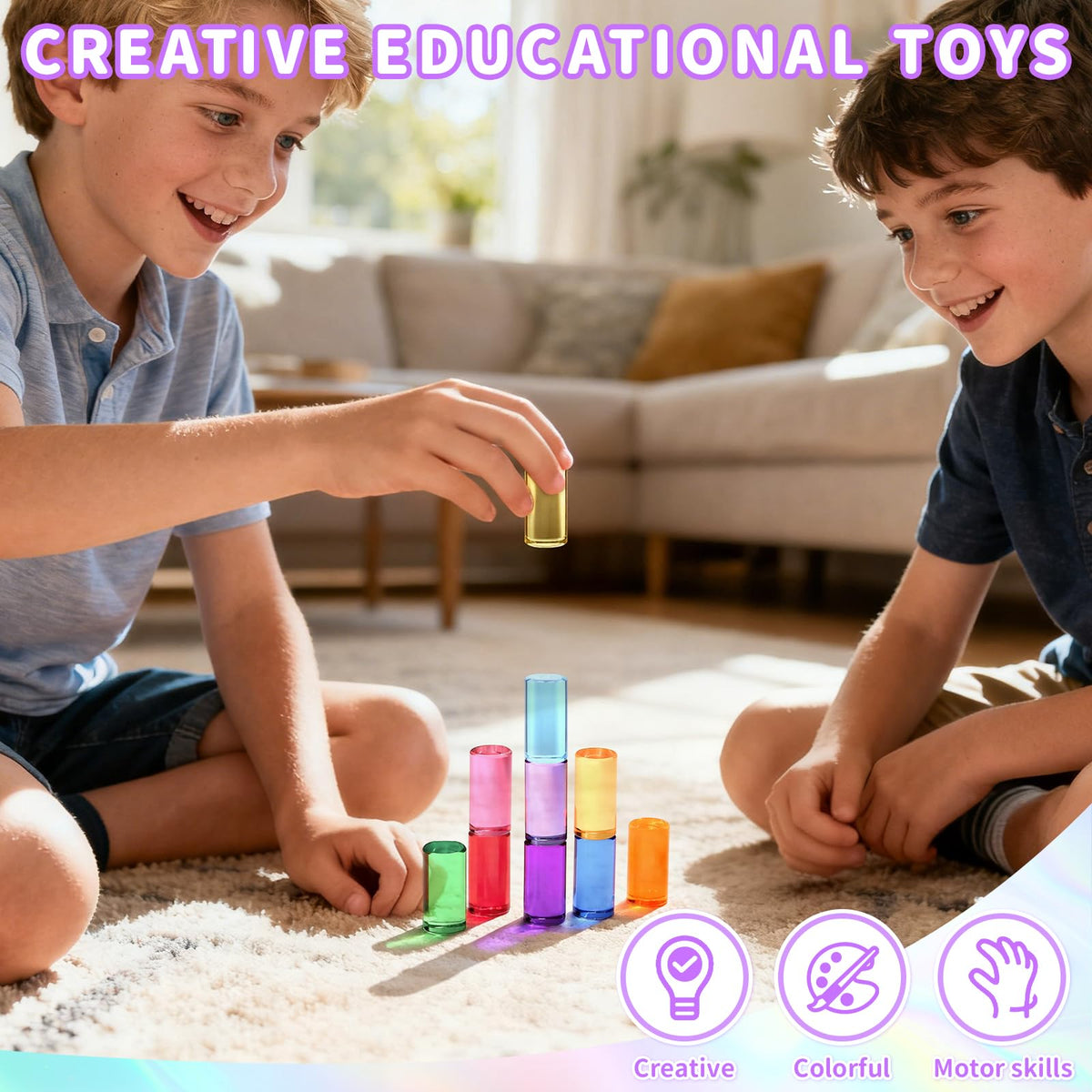 Arnbz blocks with smooth edges stay safe for little hands during play.