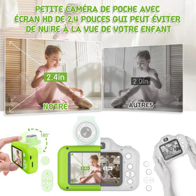 ARNSSIEN Kids Camera ready for self portrait shoots with adjustable lens