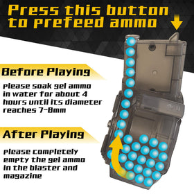 AROBEF Gel Splat Blaster accessories kit enhances setup for missions.