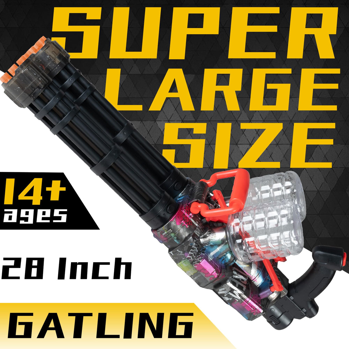 AROBEF Gel Splat Blaster dual-mag delivers extended shooting sessions