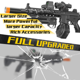 AROBEF Gel Splat Blaster modular rechargeable battery supports quick recharges.
