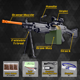 AROBEF Gel Splat Blaster rich accessories pack for versatile setups.