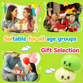 ARO X MATI Dumpling Squishy suitable for kids, teens and adults