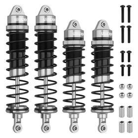 ARRAROWN 4-pack front shocks 112mm showing durable aluminum for smooth off-road damping.