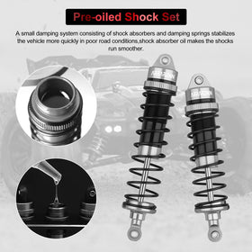 ARRAROWN 4-pack rear shocks 126mm built for heavy terrain.