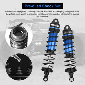 ARRAROWN 4Pcs RC Shock rear 126mm for Arrma, stable landings on jumps.