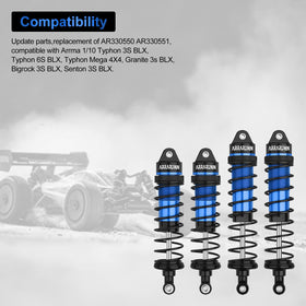 ARRAROWN Arrma-compatible setup, easy direct replacement for AR330550/AR330551.