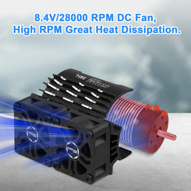 ARRAROWN black carbon fan cover protecting the cooling fan while adding style