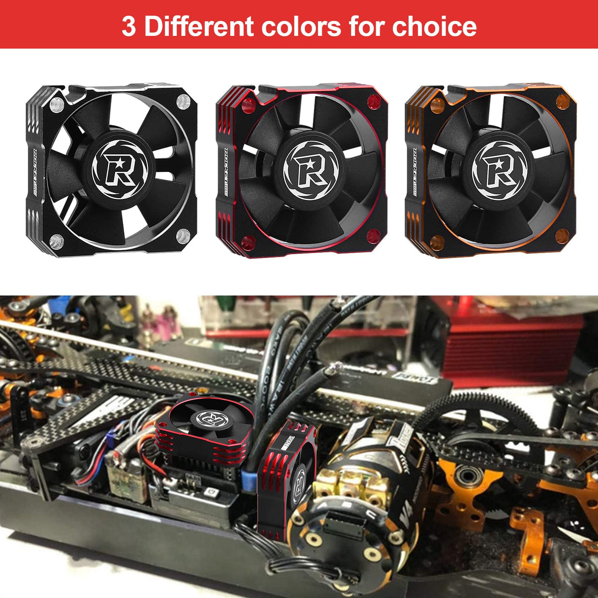 ARRAROWN cooling fan pack includes screws for quick install