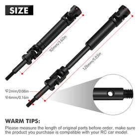 ARRAROWN cvd drive shaft with metal body for smooth transmission.