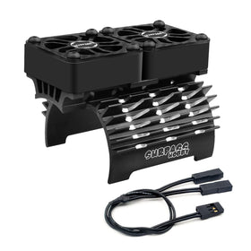 ARRAROWN dual 30mm RC motor cooling fans with heatsink for 40mm motors