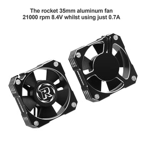 ARRAROWN RC motor cooling fan aluminum heatsink detail for efficient cooling