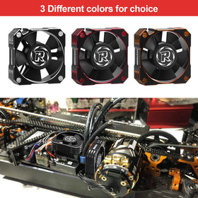ARRAROWN RC motor cooling fan in use on model car demonstrating cooling effect