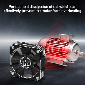 ARRAROWN RC motor cooling fan installation with bracket for easy mounting