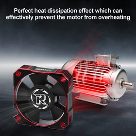 ARRAROWN cooling fan with connector demonstrates easy receiver-powered setup