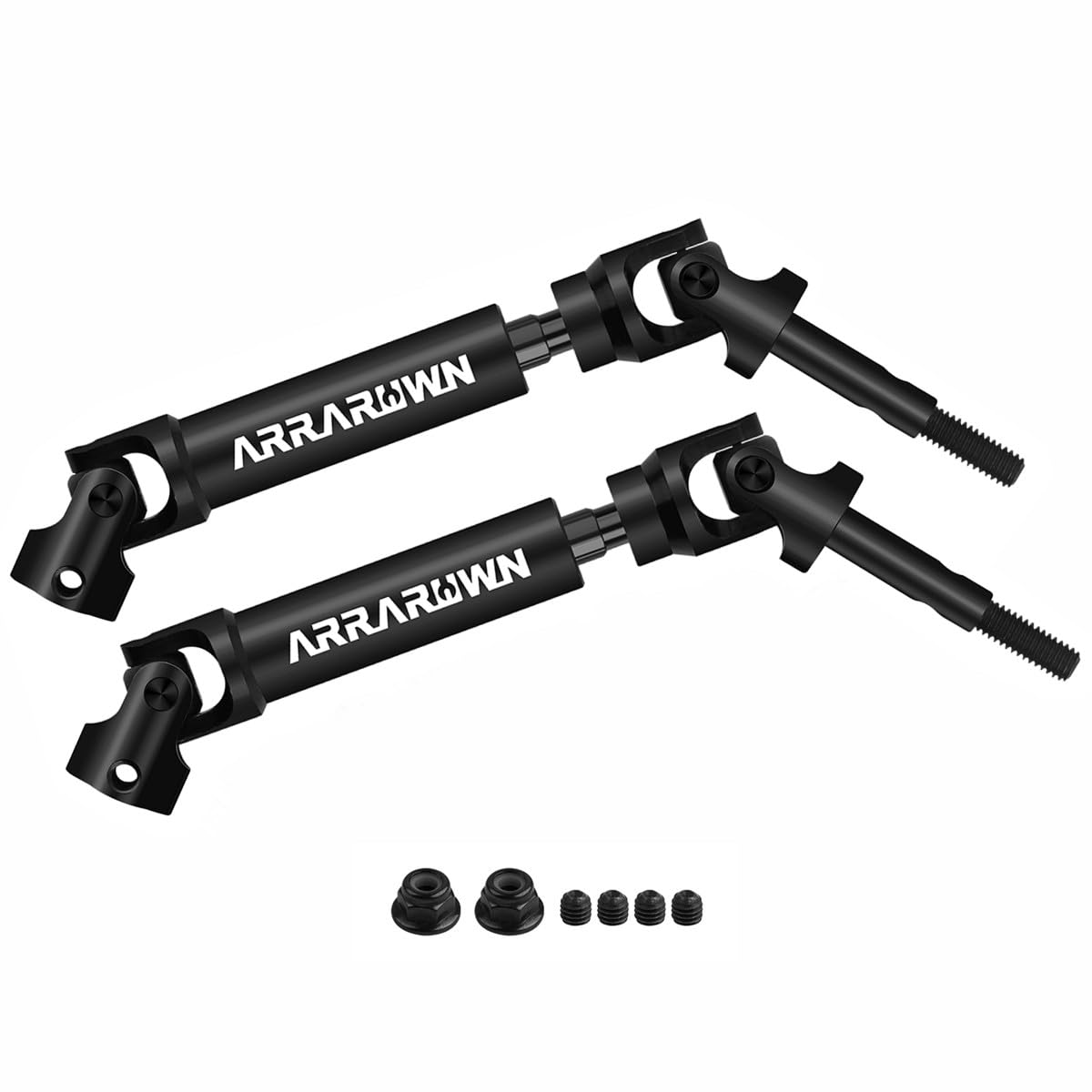 ARRAROWN rear drive shaft heavy-duty for 1/10 RC cars, durable power transfer.
