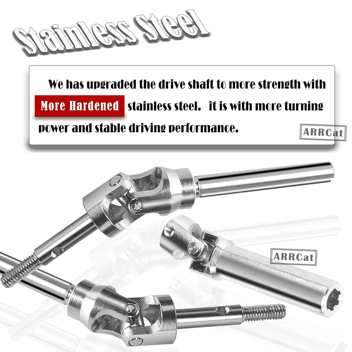 ARRCat drive shaft with hex wrench included for easy installation