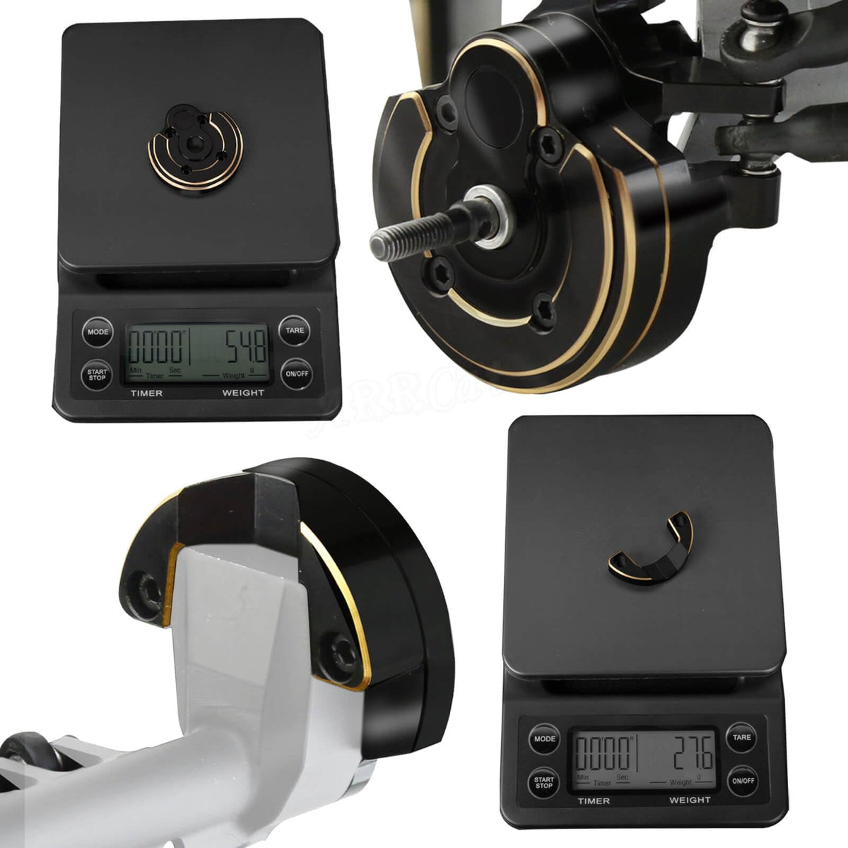ARRCat front steering knuckles upgrade on SCX10 III improves control and reliability.