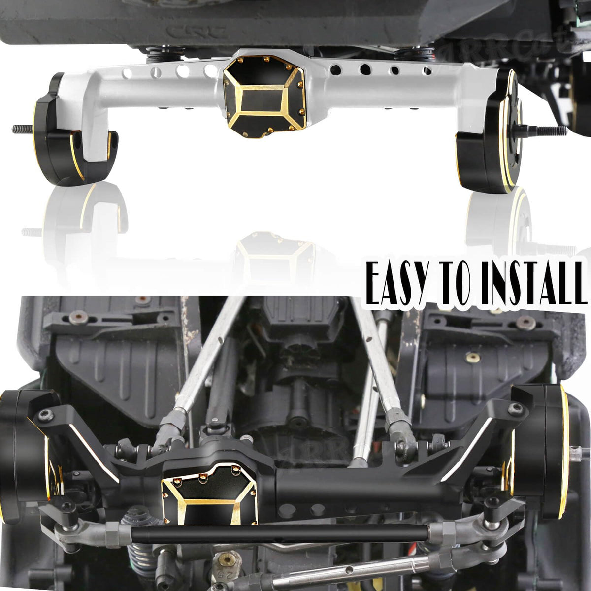 ARRCat RC crawler upgrade installed demonstrating easy installation and enhanced durability.
