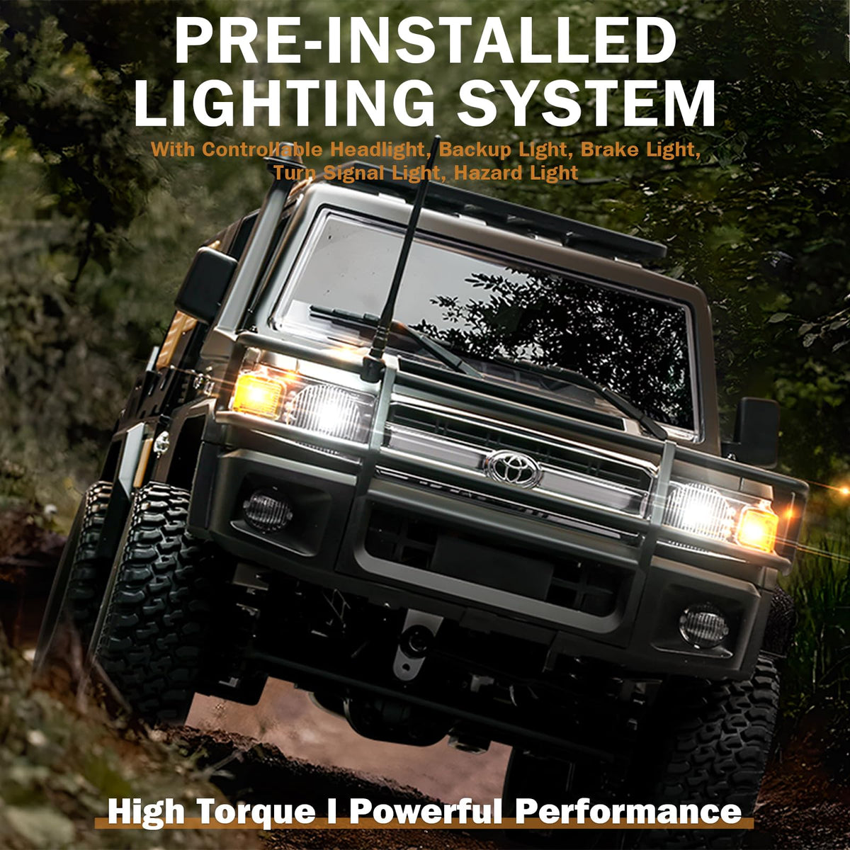 ARRIS MN82S crawler side view highlights 4x4 drivetrain for tough terrain.