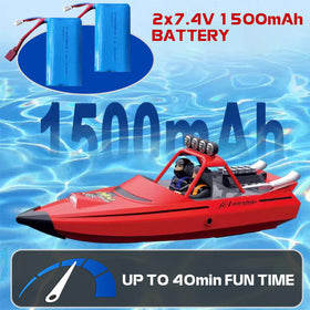 ARRIS Fast RC Jet Boat with LED lighting for night play