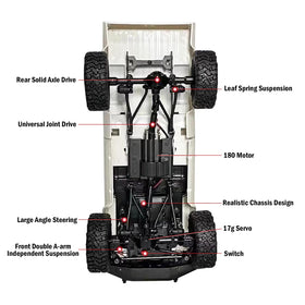 ARRIS WPL C24-1 interior cockpit view adds scale realism for enthusiasts