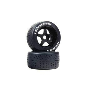 ARRMA dBoots Hoons tires in silver with belted construction for stable high-speed traction.