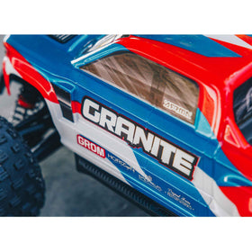 ARRMA Granite GROM enclosed drivetrain protects components during rough off-road runs.