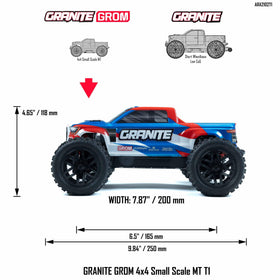 ARRMA Granite GROM Spektrum radio system delivers responsive control.