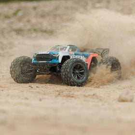 ARRMA Mini Kraton 3S DSC 4x4 bash-action scene on open terrain