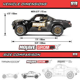 ARRMA Mojave GROM 4x4 DSC system, stability control aids smooth throttle control on varied terrain.