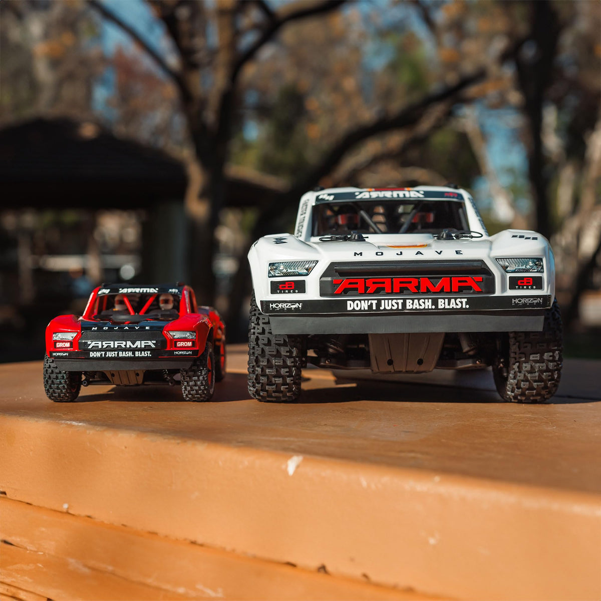 ARRMA Mojave GROM 4x4 left side view of compact scale design