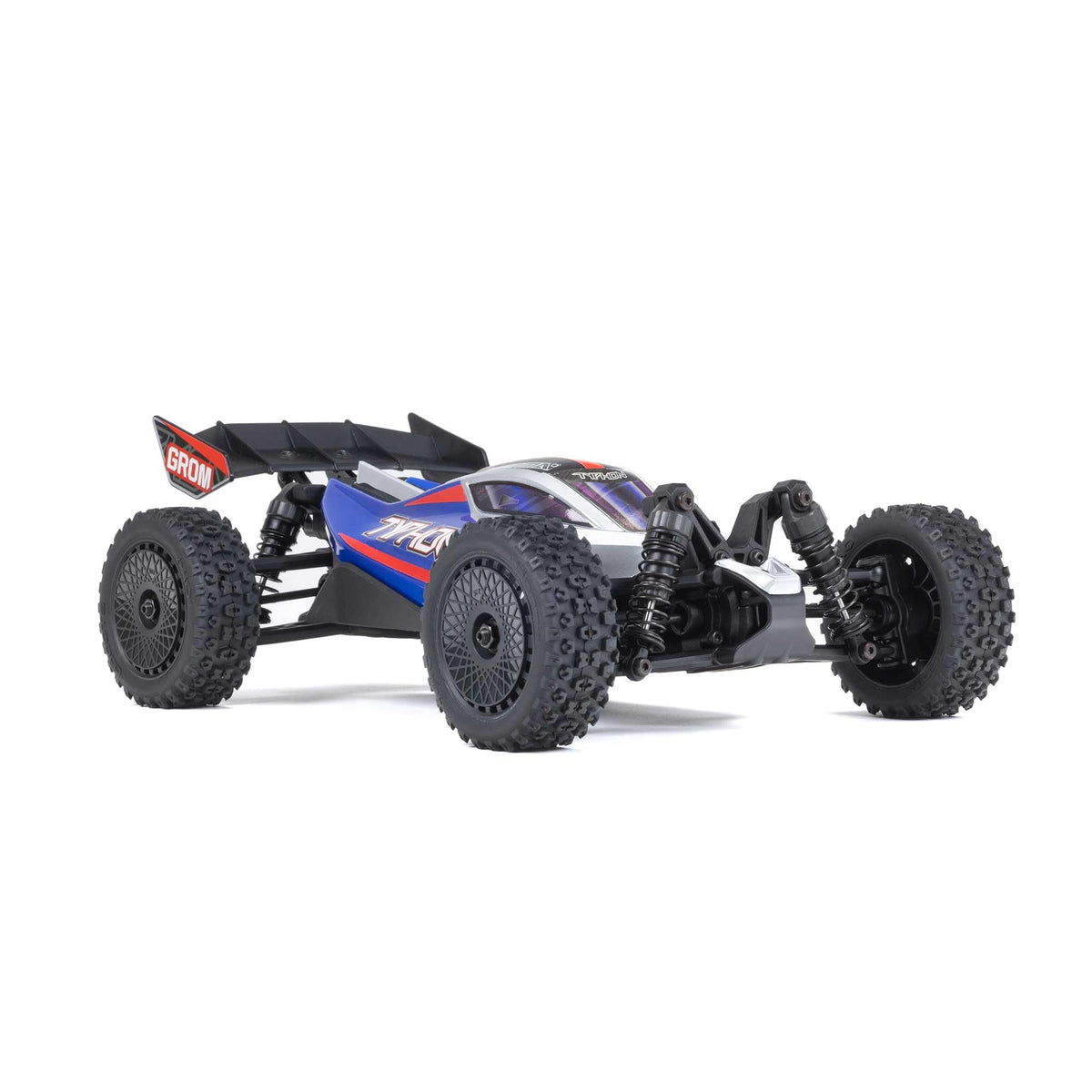 ARRMA Typhon GROM 4x4 hex hardware detail highlights durability and simple maintenance.