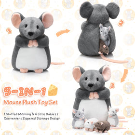 Arrowbash baby mouse plush 2 with gentle texture for tiny hands