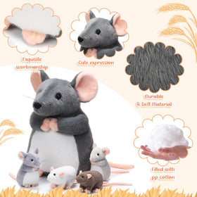 Arrowbash baby mouse plush 3 promotes imaginative play and comfort