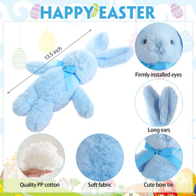 Arrowbash brown Easter bunny plush invites cuddles with its soft fur and long floppy ears.