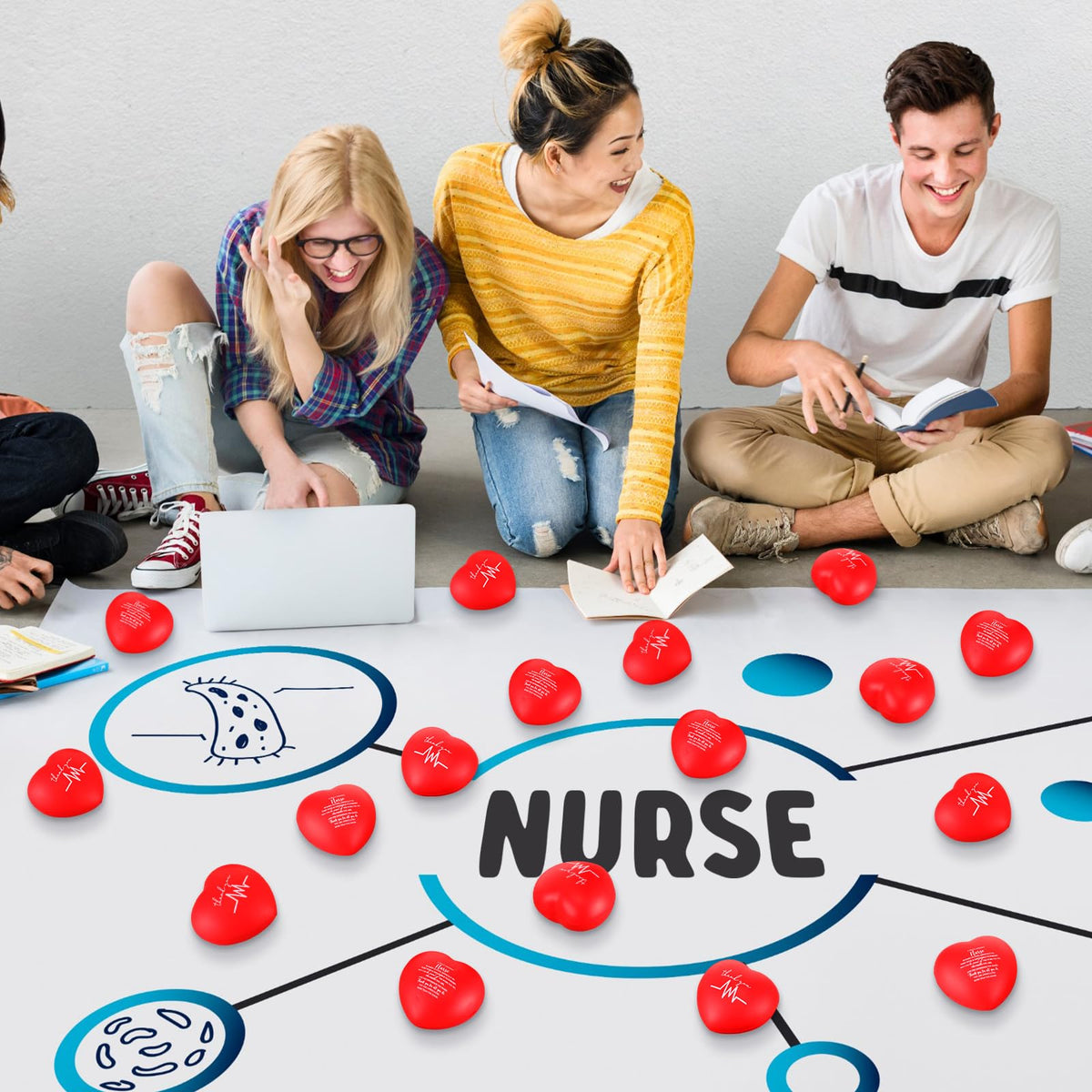 Arrowbash bulk pack stress balls for nurses, ideal for hospital gift exchanges
