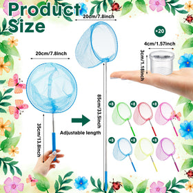 Arrowbash clear insect bottles for detailed observation