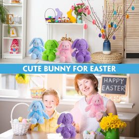 Arrowbash purple bunny plush, cute and plush for gifting and room decor.