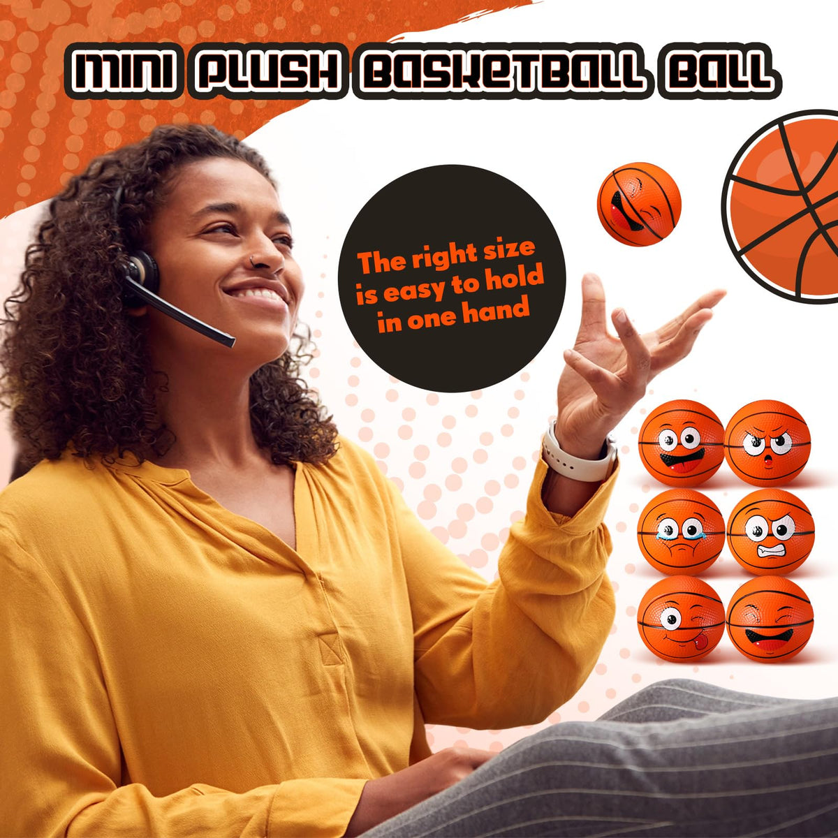 Arrowbash 2.48-inch foam ball supports grip and finger movement.
