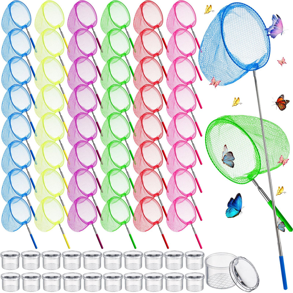 Arrowbash kids butterfly nets with telescopic handle for easy outdoor exploration