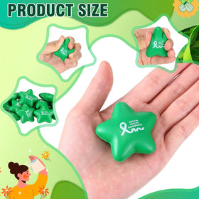 Arrowbash mini star stress ball in green, handheld size for on-the-go relief.