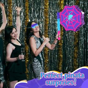 Arrowbash purple blue pinata decor for adult celebrations
